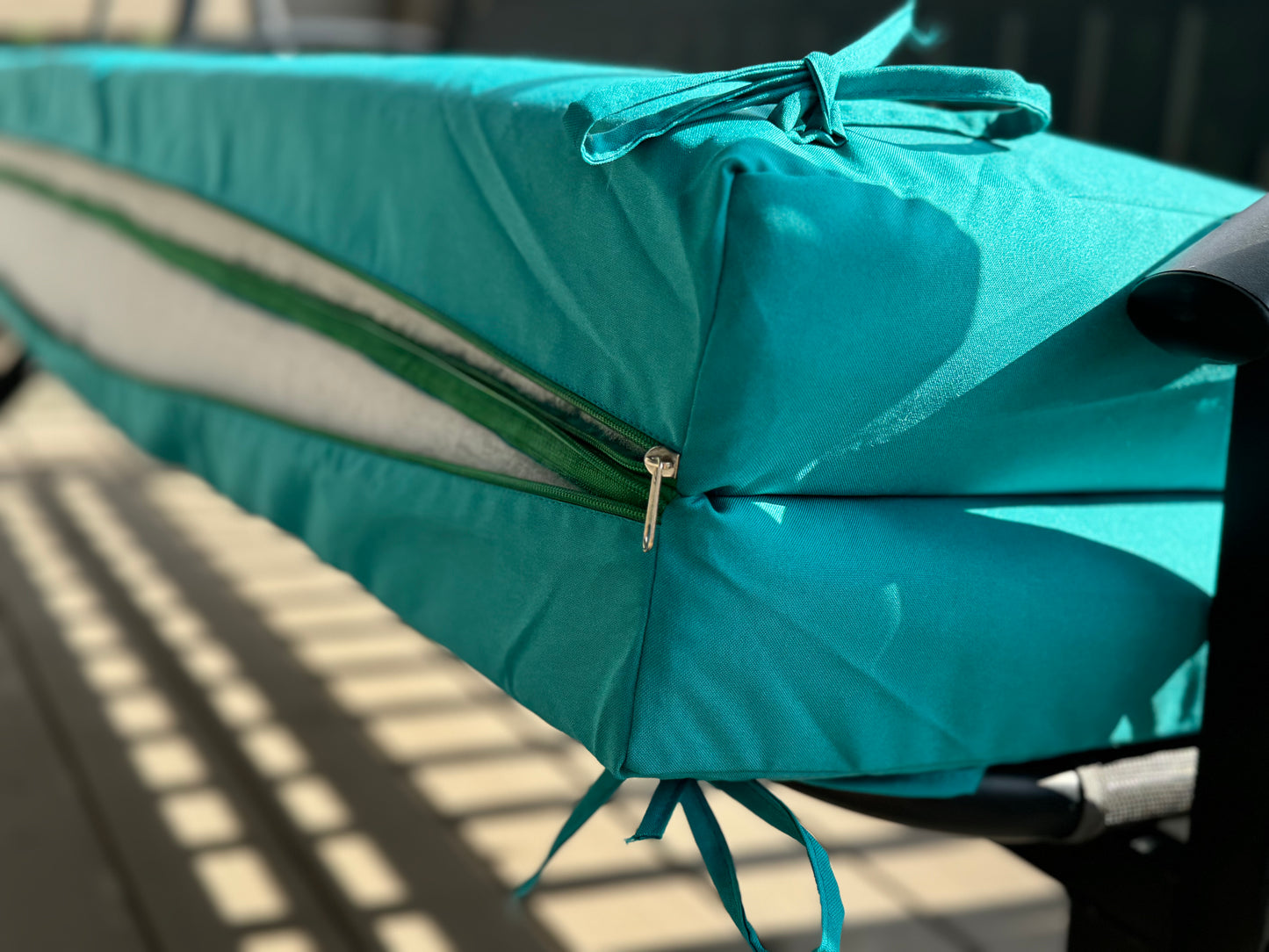 Cushion For Garden Swing with removable cover, big size Cushions, Porch swing cushion with ties - 67x47 inches
