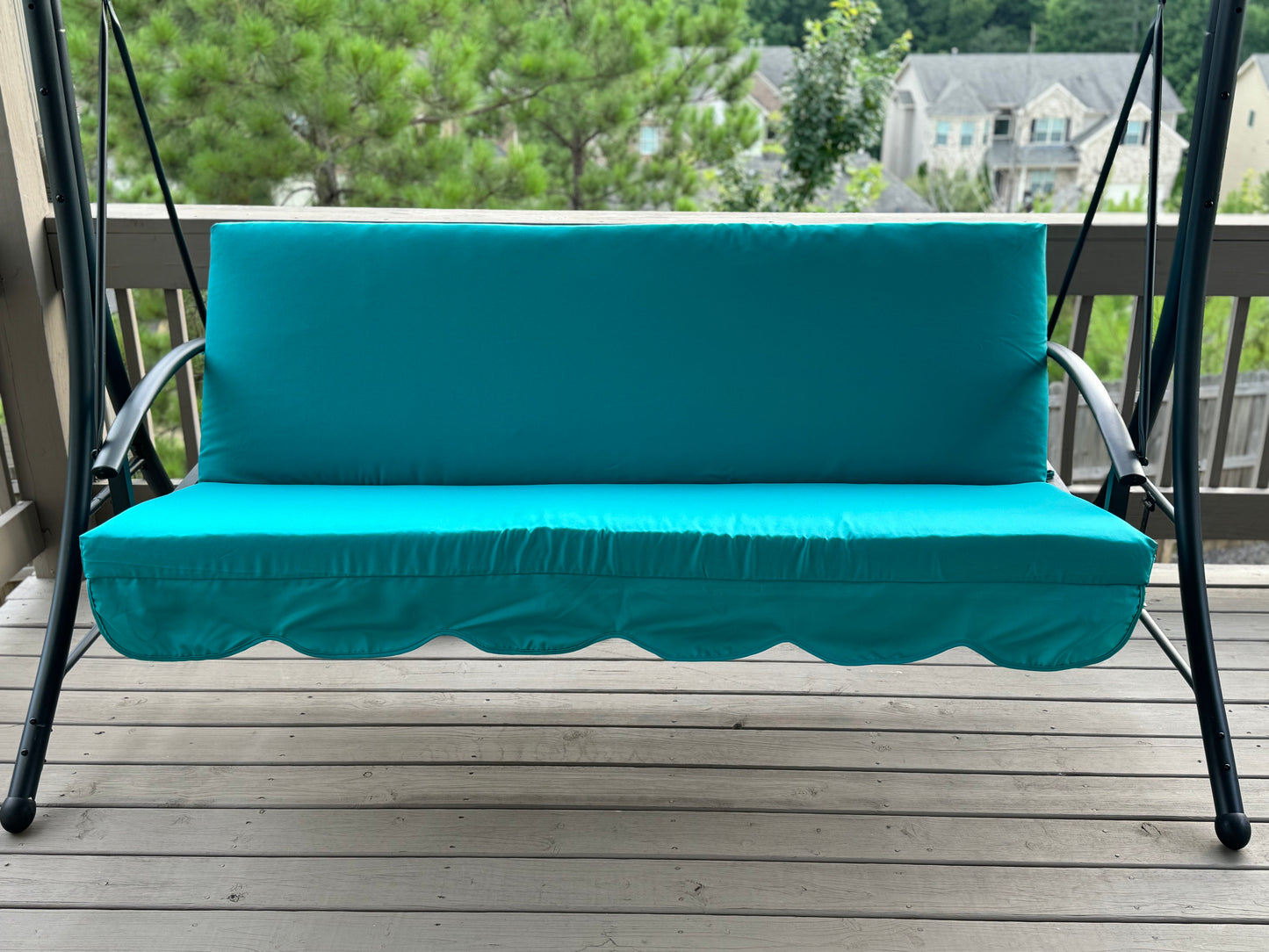 Cushion For Garden Swing with removable cover, big size Cushions, Porch swing cushion with ties - 67x47 inches
