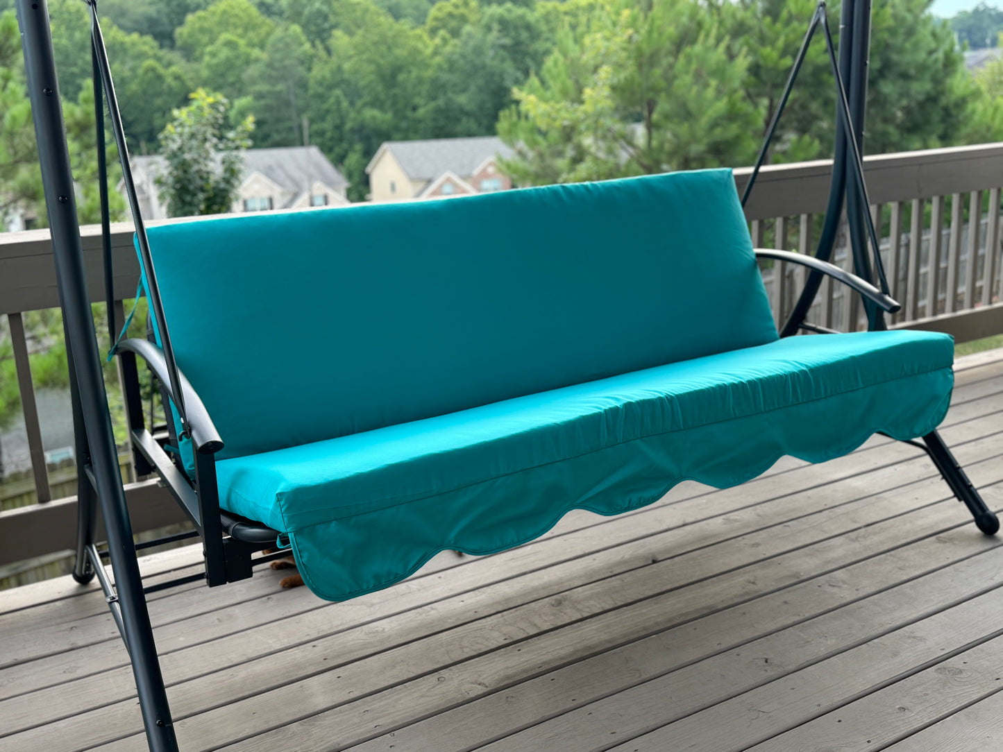 Cushion For Garden Swing with removable cover, big size Cushions, Porch swing cushion with ties - 67x47 inches