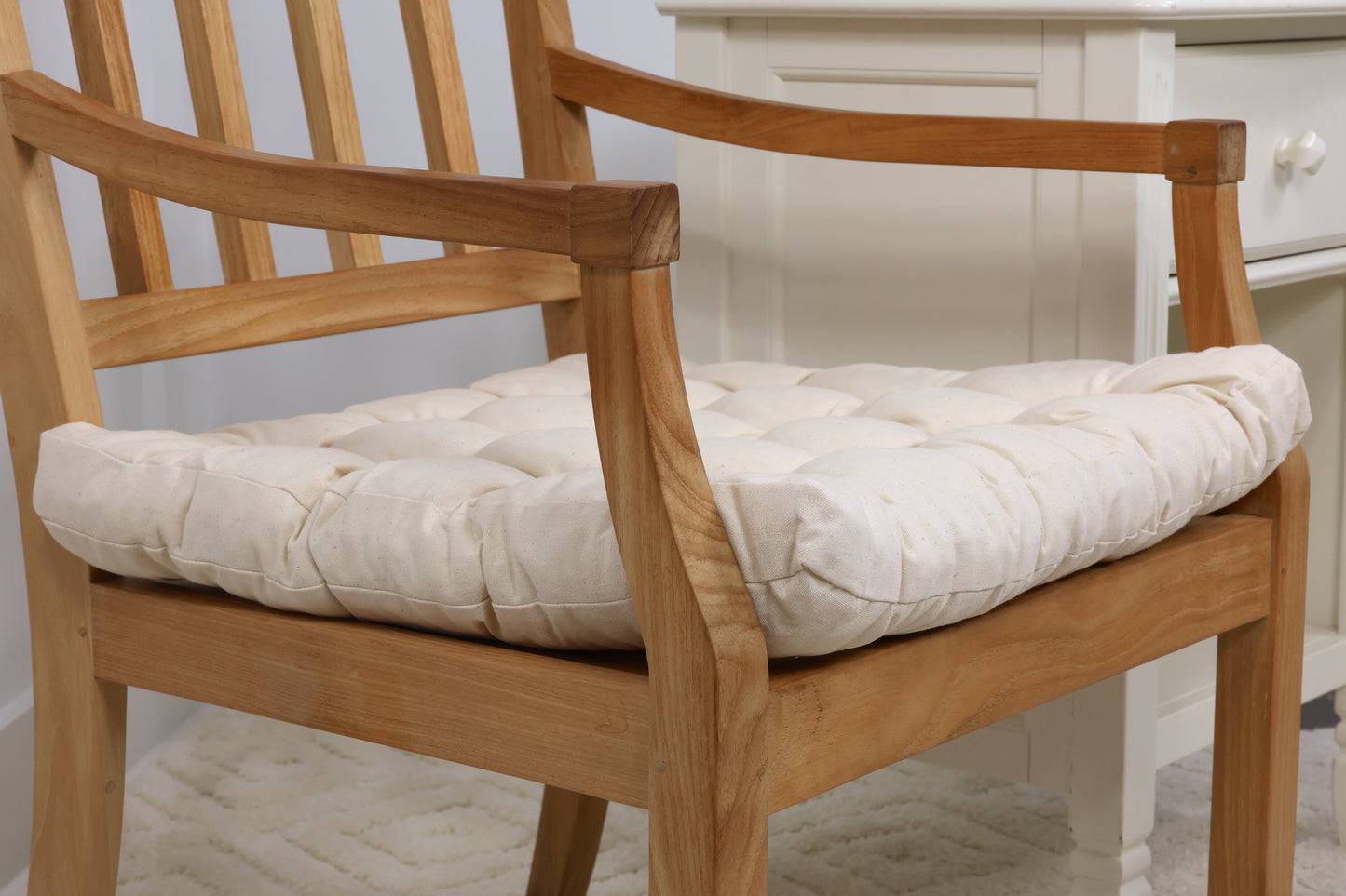 Dining Room Cushion Dining Chair Cushion Linen Gift for Housewarming Chair Pads Decor for Dining Room Off white for New Home