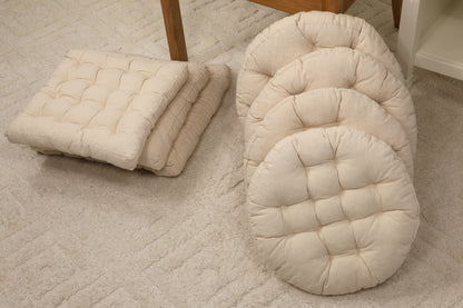 Dining Room Cushion Dining Chair Cushion Linen Gift for Housewarming Chair Pads Decor for Dining Room Off white for New Home