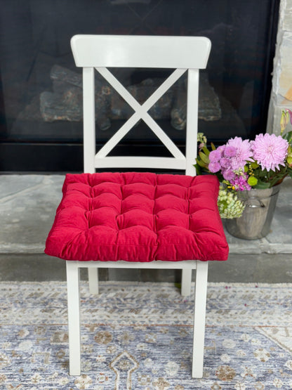 Premium quality Square velour chair cushion for home