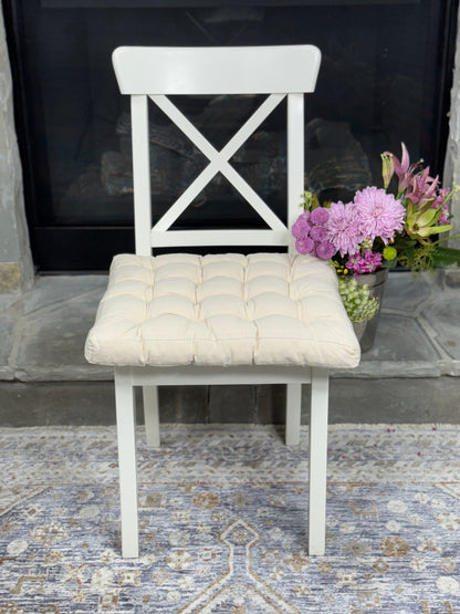 Dining Room Cushion Dining Chair Cushion Linen Gift for Housewarming Chair Pads Decor for Dining Room Off white for New Home