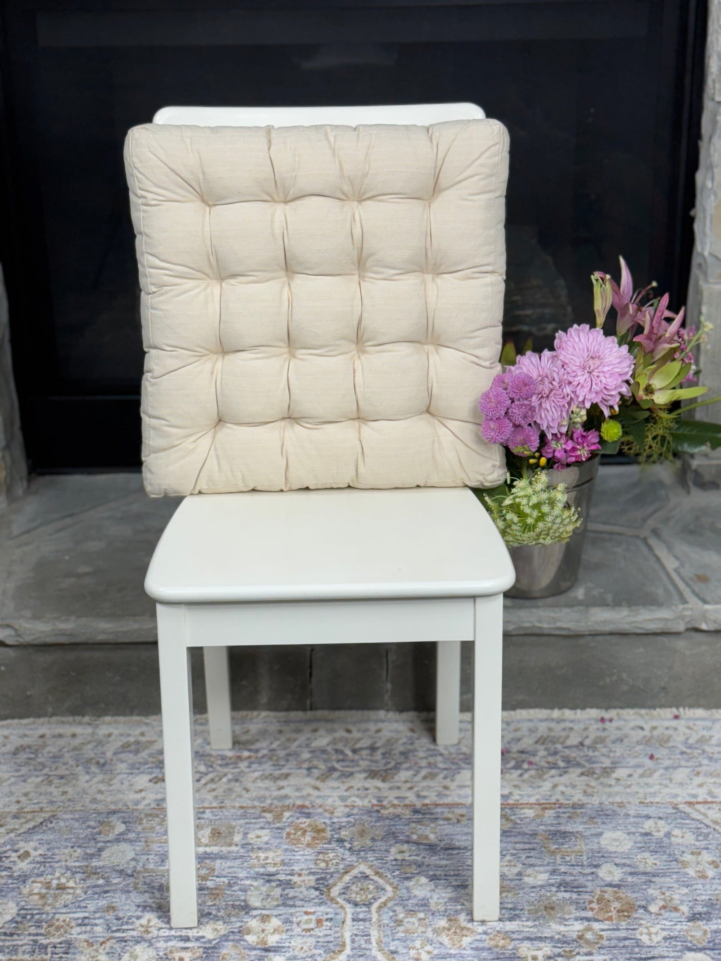 Dining Room Cushion Dining Chair Cushion Linen Gift for Housewarming Chair Pads Decor for Dining Room Off white for New Home