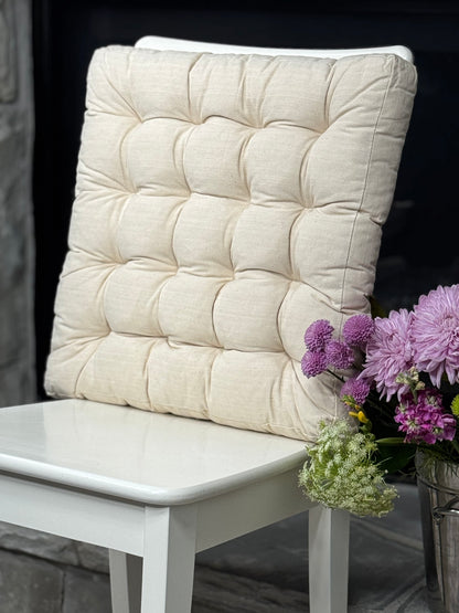 Dining Room Cushion Dining Chair Cushion Linen Gift for Housewarming Chair Pads Decor for Dining Room Off white for New Home