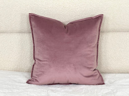 Elegant plain velour cushion covers solid - a perfect accent for your interior