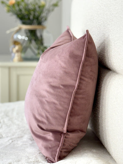 Elegant plain velour cushion covers solid - a perfect accent for your interior