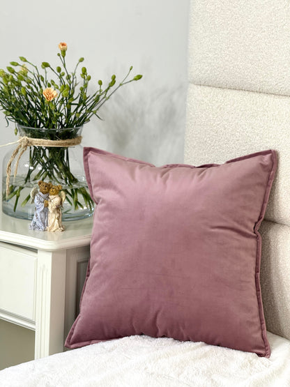 Elegant plain velour cushion covers solid - a perfect accent for your interior