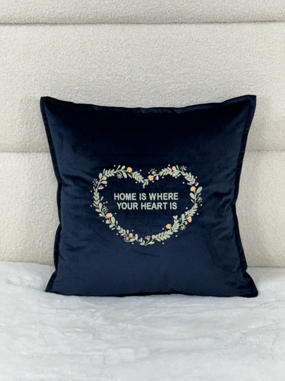 Decorative 18 inch cushion cover with beautiful embroidery, a large selection of colors
