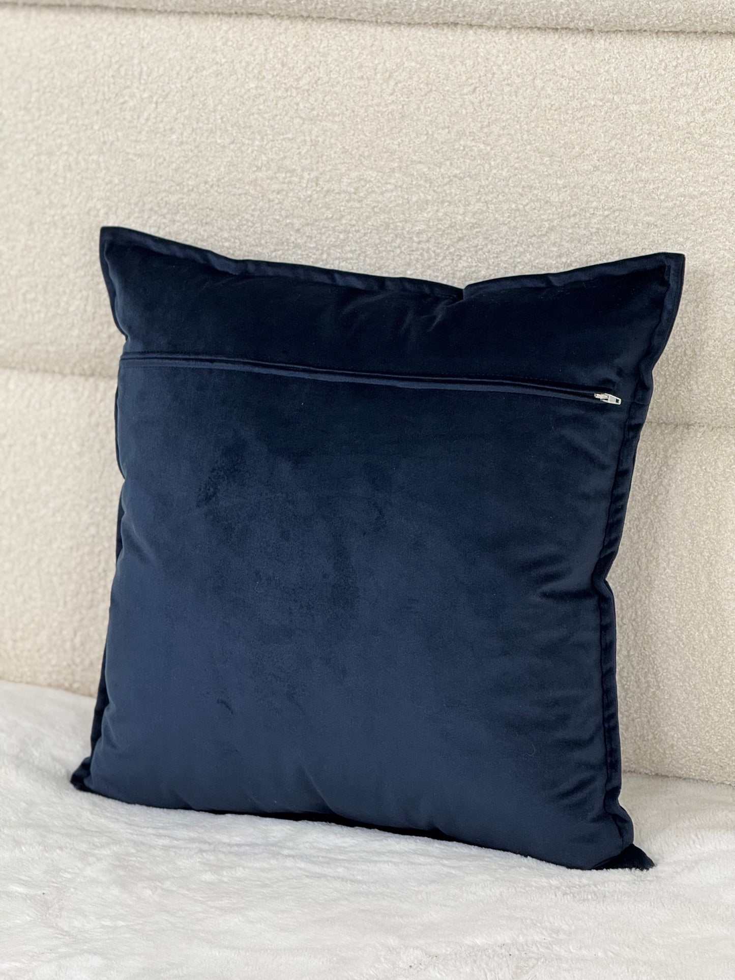 Elegant plain velour cushion covers solid - a perfect accent for your interior
