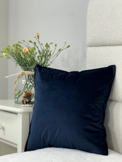 Elegant plain velour cushion covers solid - a perfect accent for your interior