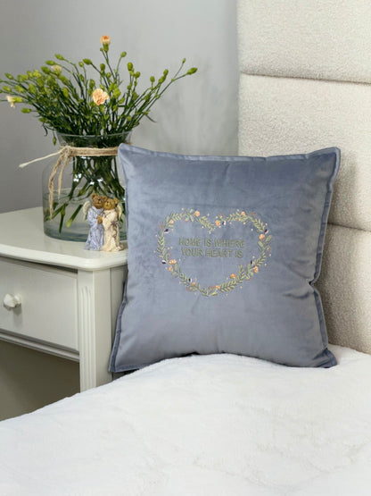 Decorative 18 inch cushion cover with beautiful embroidery, a large selection of colors