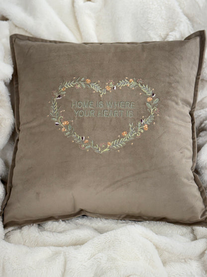 Decorative 18 inch cushion cover with beautiful embroidery, a large selection of colors