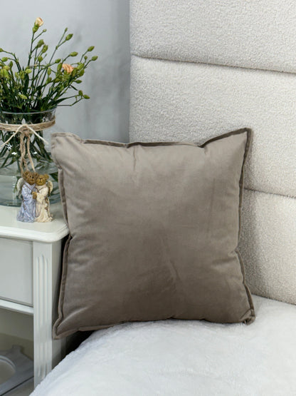 Elegant plain velour cushion covers solid - a perfect accent for your interior