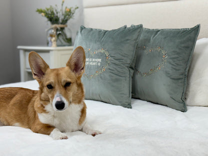 Decorative 18 inch cushion cover with beautiful embroidery, a large selection of colors