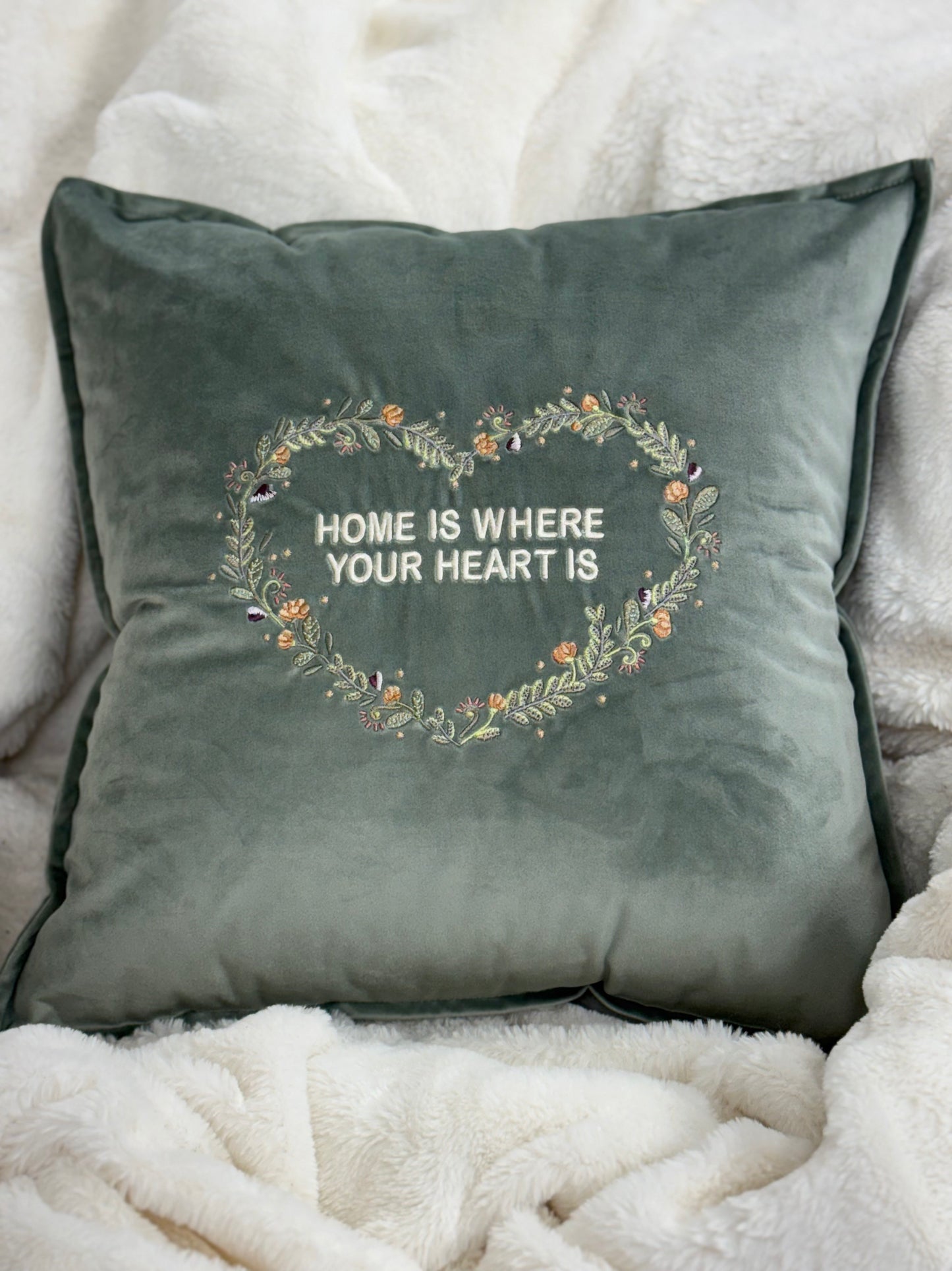 Decorative 18 inch cushion cover with beautiful embroidery, a large selection of colors