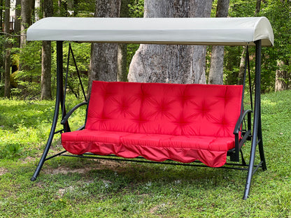 Water-resistant Long Cushion For Garden Swing, XL cushions, Replacement swing with ties - Comfort for Your Backyard, 67x47 inches