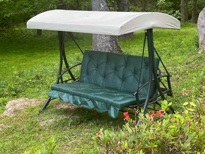 Water-resistant Long Cushion For Garden Swing, XL cushions, Replacement swing with ties - Comfort for Your Backyard, 67x47 inches