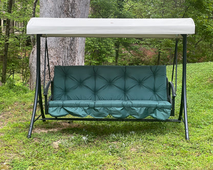 Water-resistant Long Cushion For Garden Swing, XL cushions, Replacement swing with ties - Comfort for Your Backyard, 67x47 inches