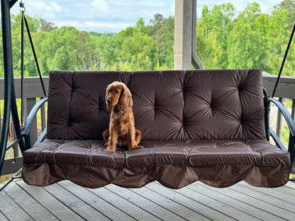 Water-resistant Long Cushion For Garden Swing, XL cushions, Replacement swing with ties - Comfort for Your Backyard, 67x47 inches